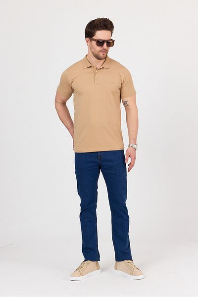 hateko Regular Fit Combed Cotton Flexible Polo Neck T-Shirt
