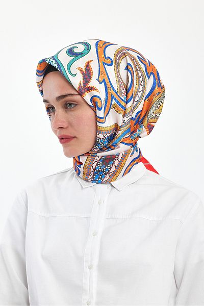 giyze Patterned Scarf Red 20