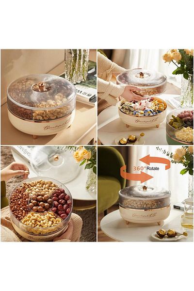 Bisbell Rotating Acrylic Storage Container,Storage Box For Kitchen,BB3543