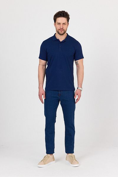 hateko Regular Fit Combed Cotton Flexible Polo Neck T-Shirt