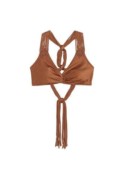 Victoria's Secret Makrome Püsküllü Bralet Bikini Üstü