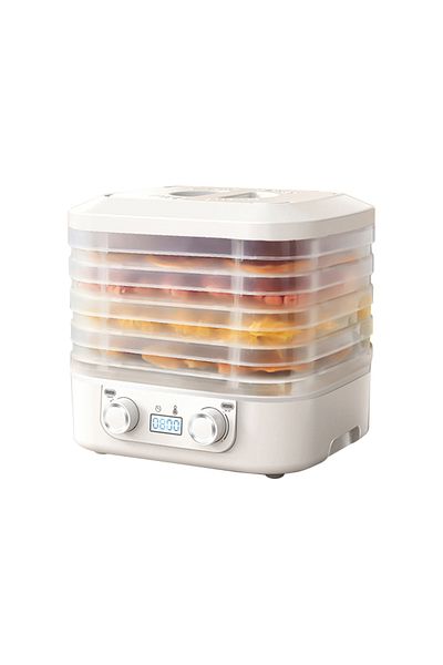 FlashHawk Mini Food Dehydrator Machine 5 Trays With Digital Timer For Fruit Vegetable Meat 160W HM-801
