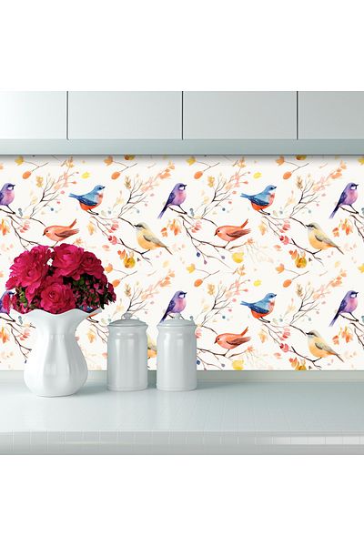 Tilki Dünyası Tile Countertop Cladding Sticker Model 122