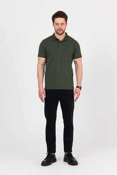 hateko Regular Fit Combed Cotton Flexible Polo Neck T-Shirt