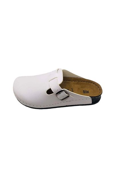 TECOS Medical Clogs For Women, , Sanitary Type, White, Size 38, 25 Centimeters
