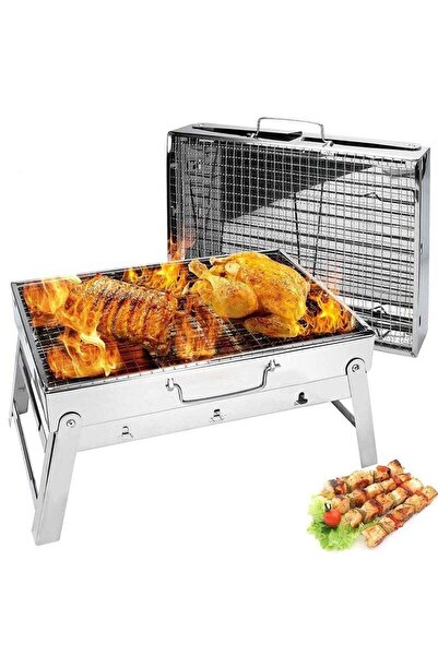 Arabest شواية قابلة للطي محمولة، مصنوعة من الفولاذ المقاوم للصدأ، متينة وقوية...