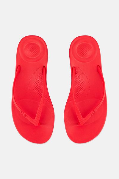 Fitflop Women Iqushion Ergonomic Slip On Slipper, Red