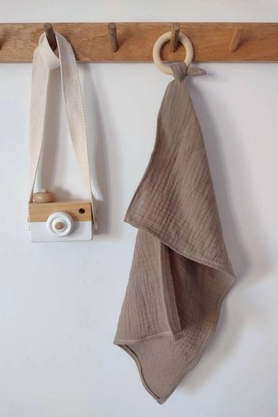 Svava 100% Cotton Muslin Hand Towel – Soft Textured, Quick Drying, Natural Fabric (2 Pieces)