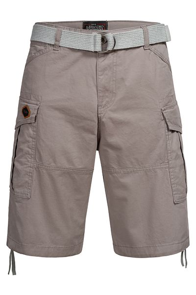 Alessandro Salvarini A. Salvarini Herren Designer Cargo Shorts Cargoshorts Kurze Hose Gürtel As133