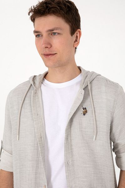 U.S. Polo Assn. معطف منسوج بالحجر للرجال 50299593-VR049