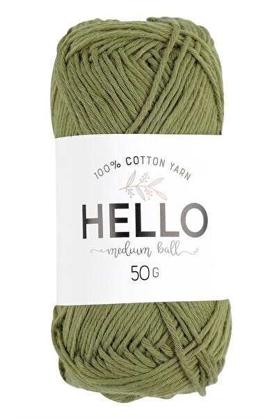 Hello خيوط تريكو قطن DK 50 جرام رقم:172