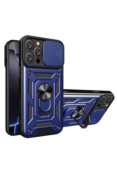 SKYDDAR INNOVATION Husa pentru iPhone 16 Pro, SKYDDAR INNOVATION, CamShield, Blue, set de autocolante