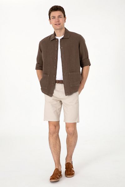 U.S. Polo Assn. Ανδρικό σορτς από πέτρα 50299172-VR049