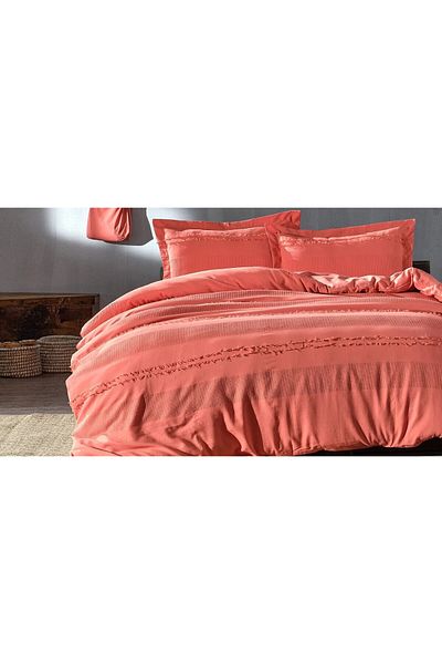 Bellona Carla Double Bedding Set, Pomegranate Flower Color