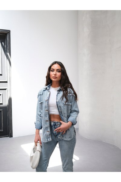 SOLİS MODA Kadın kot çeket