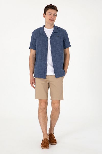 U.S. Polo Assn. Ανδρικό υφαντό σορτς χακί εξωτερικού χώρου 50299172-vr183
