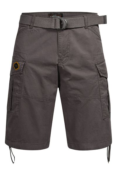 Alessandro Salvarini A. Salvarini Herren Designer Cargo Shorts Cargoshorts Kurze Hose Gürtel As133