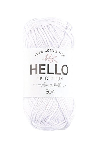 Hello خيوط تريكو قطن DK 50 جرام رقم:154