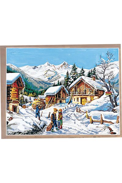 Seg Tapiserie 60x80cm - Peisajul Satului in iarna