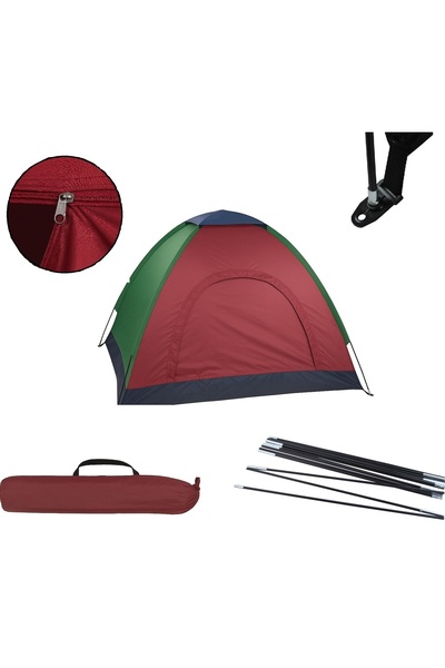 zola Cort camping 2 persoane, plasa insecte, impermeabil, husa, 180 x 180 x 1...