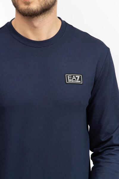 EA7 Erkek Bisiklet Yaka Sweatshirt