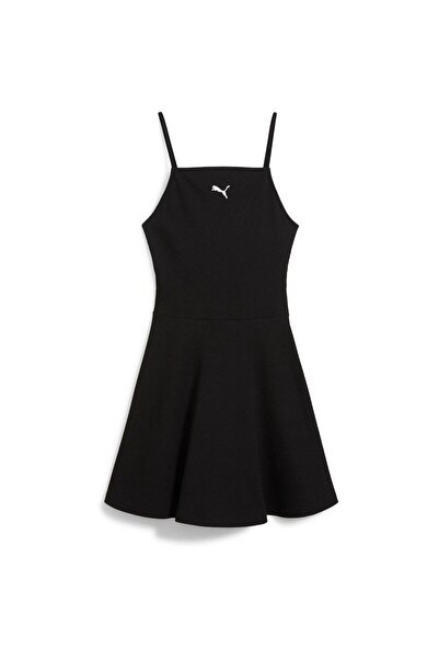 Puma Dress Puma Wardrobe Ess Ribbed Flared Short Dress P, Black, Women