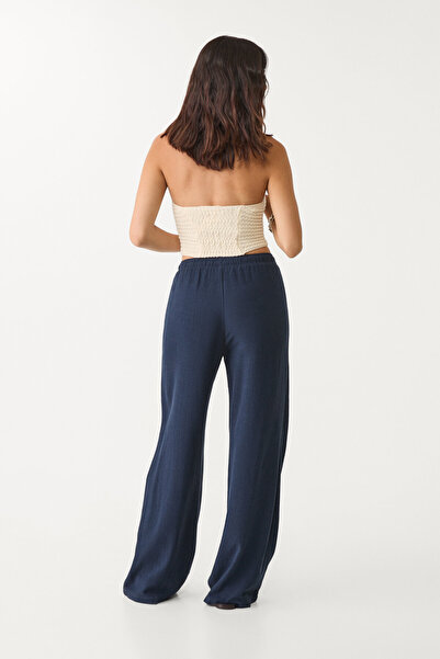 Stradivarius Ketenli dökümlü pantolon