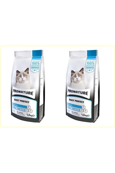 Pronature Daily Protect Hamsili ve Pirinçli Yetişkin Kedi Maması 1,5 Kg*2 ADET