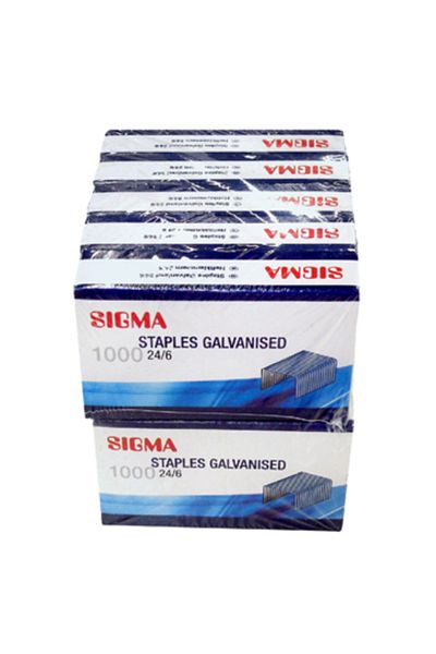 Sigma Metal Staples for stapler, office, 24/6 - 1000 pcs