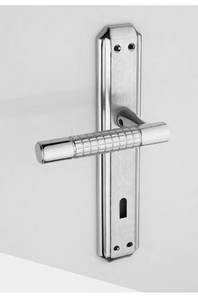 Üsküp Yapı & Mimarlık Style Tulip Mirror Nickel-Satin Door Handle