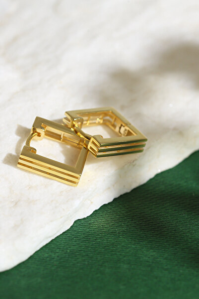 Gümüş Vadisi Kadın 925 Ayar Kare Küpe