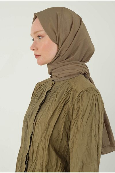 HEQA Soft Kraş Shawl Light Clay