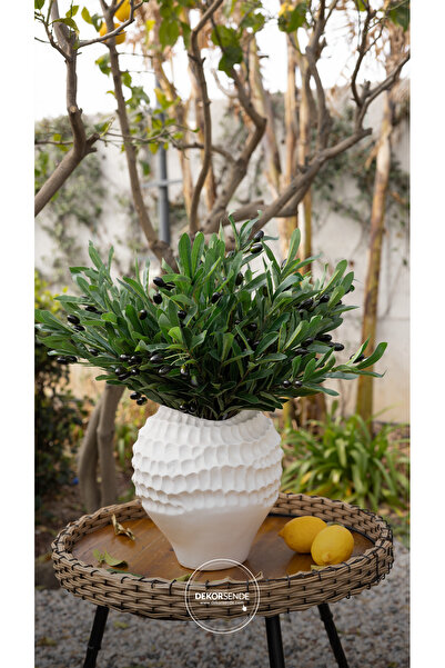 Dekorsende Yapay Zeytin Dalı 60 Cm