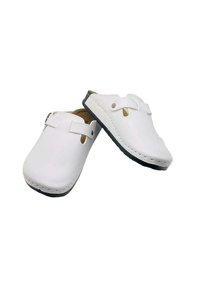 TECOS Medical Clogs For Women, , Sanitary Type, White, Size 38, 25 Centimeters