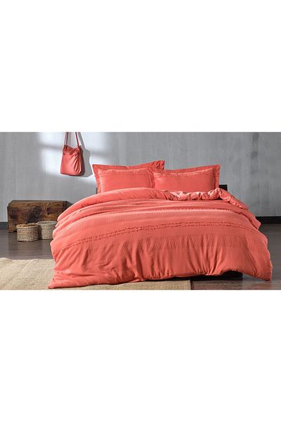 Bellona Carla Double Bedding Set, Pomegranate Flower Color