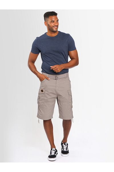 Alessandro Salvarini A. Salvarini Herren Designer Cargo Shorts Cargoshorts Kurze Hose Gürtel As133