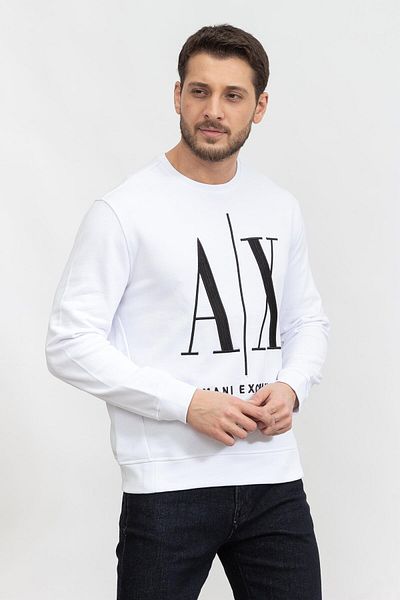 Armani Exchange Ανδρικό φούτερ με λαιμόκοψη