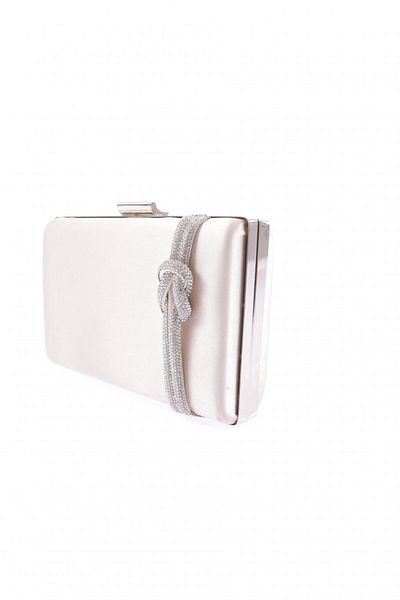 DGN 9275-22y Women's Evening Dress Portfolio Bag with Stone Detail - Nude