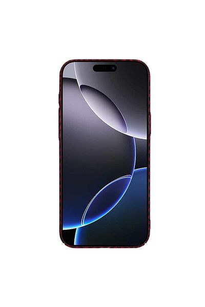 SKYDDAR INNOVATION Case for iPhone 16 Pro Max, carbon texture, Carbonite FiberShell, Red, sticker set