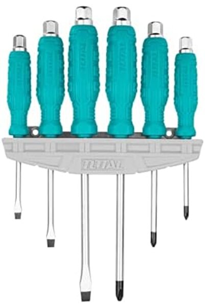 TOTAL 6 Pcs go-through screwdriver set -THGSS35061