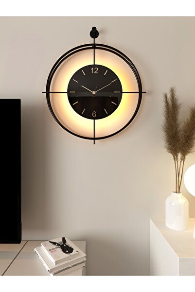 MetaQuartz Aksesuar Büyük Boy Laviento Siyah (SİYAH CAM) Modern Dekoratif Met...