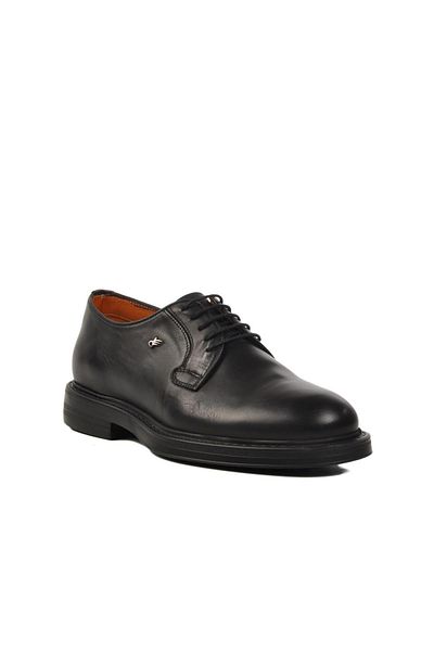 WALKWAY Black Genuine Leather Men's Casual Shoes Dr Flexer 099002 m