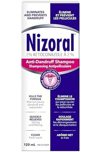 Nizoral Anti-dandruff and Itchy Scalp Shampoo, 4 Fluid ounces - 120ml (Canadian Packaging)