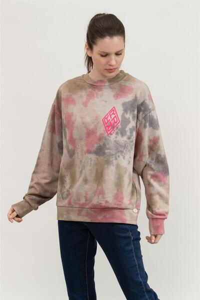 Replay Over Kadın Bisiklet Yaka Sweatshirt