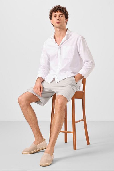 TOMMY LIFE Stone Standard Fit Woven Lightweight Stretchy Chino Men's Shorts - 81293