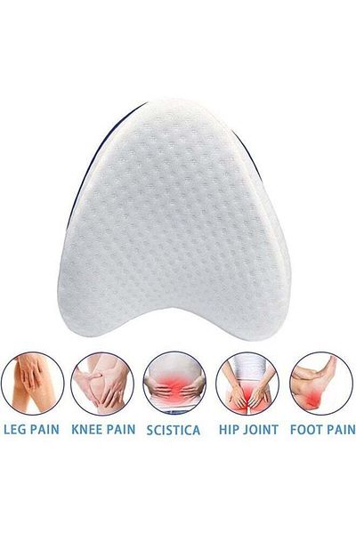 COOYA Pregnancy Pillow,White Contour Memory Foam Cushion,for Sleeping On Side,for Sciatica Relief,Leg Pain