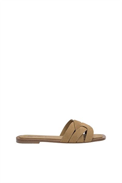 Pull & Bear Leather flat sandals