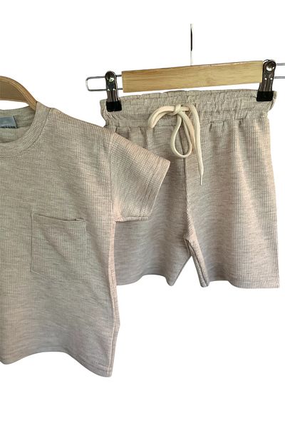 YUMİYUMM Boy's Solid Shorts Suit