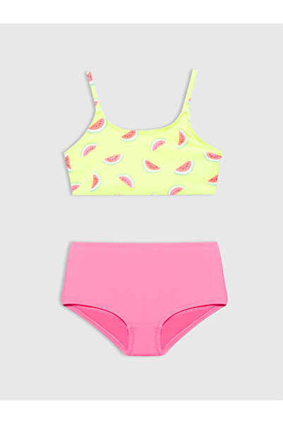 GAP Kız Çocuk Pembe Karpuz Desenli Bikini Takımı