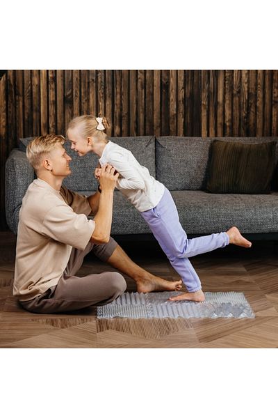 ORTOTO Orthopedic, sensory, puzzle set, 6 pieces with different textures, ICE Relaxing Massage, transparent